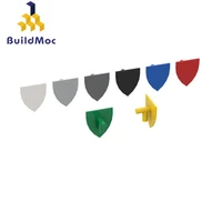 buildmoc 3846 flat head small shield for building blocks parts diy construction creative gift toys