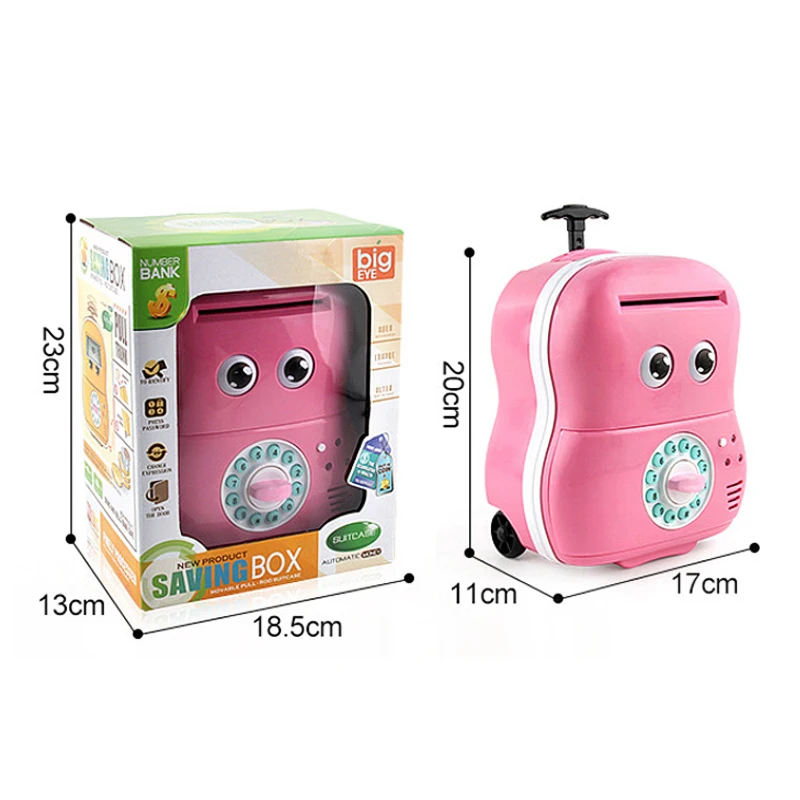 Новый детский мультяшный банкомат с паролем Автоматическая копилка для монет