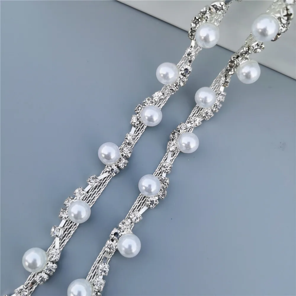 1 фута Хрустальная цепочка из горного хрусталя блестящее свадебное платье с