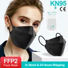 Ffp2 маска с рыбками kn95 маски черные ffp2mask ce защитный респиратор фильтр многоразовая маска fpp2 Маски Цветные Маски
