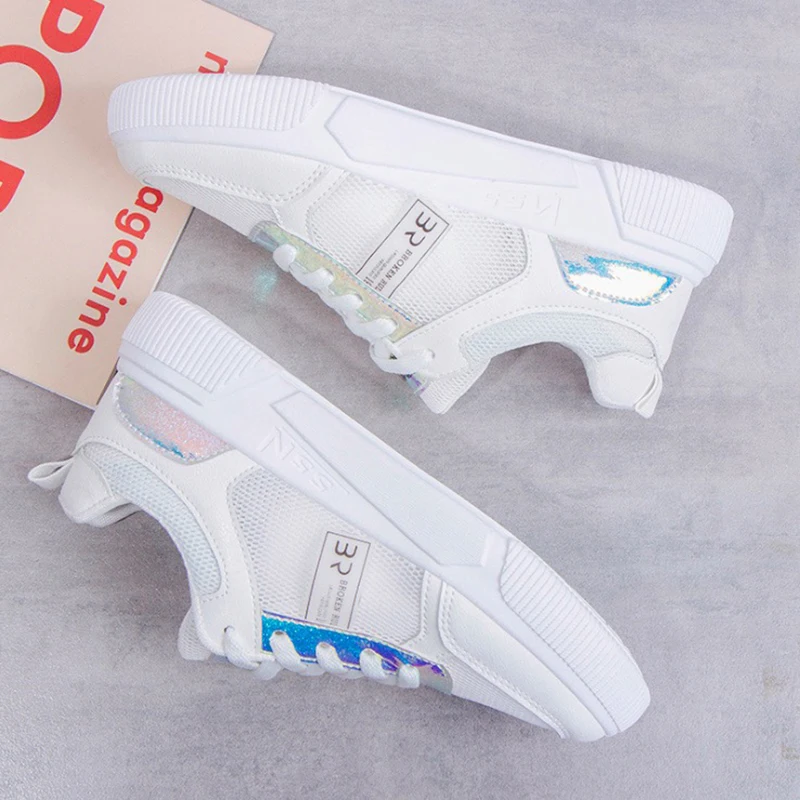

Women Sneakers White Fashion Tenis Women Casual Shoes 2020 Spring Flats Summer shoes Women Shoes Breathable Low Top