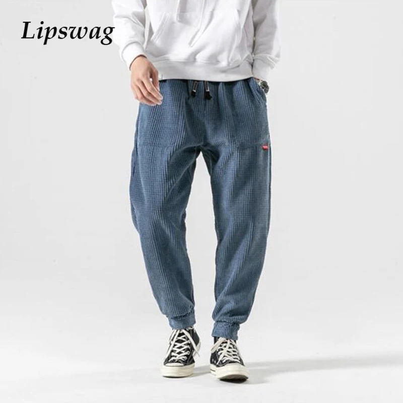 2020 уличная одежда модные мужские вельветовые брюки-карандаш Осенние