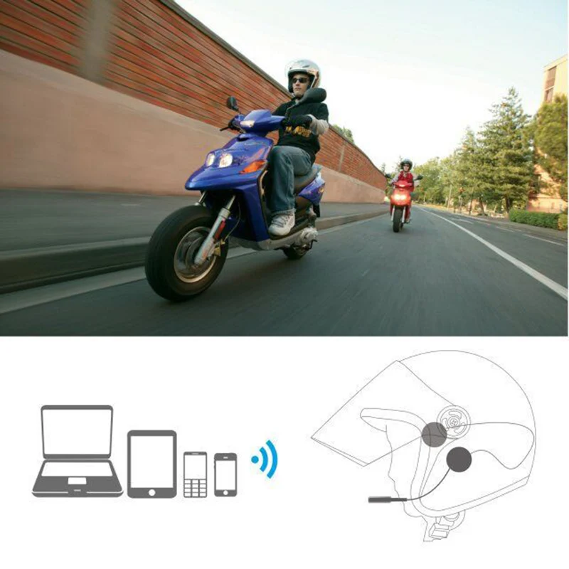 Мотоциклетные наушники для шлема с микрофоном и поддержкой Bluetooth 5 0|Наушники