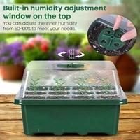 nursery tray with 612 holes seed tray box plastic square succulent plant pot mini greenhouse flower seeding tray pot 1l
