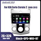 Автомагнитола на Android 10,1 для KIA Forte Cerato 2 2008, 2009, 2010, 2011, 2012, 2013, GPS-навигация, 2din, мультимедийный плеер, Bluetooth, USB