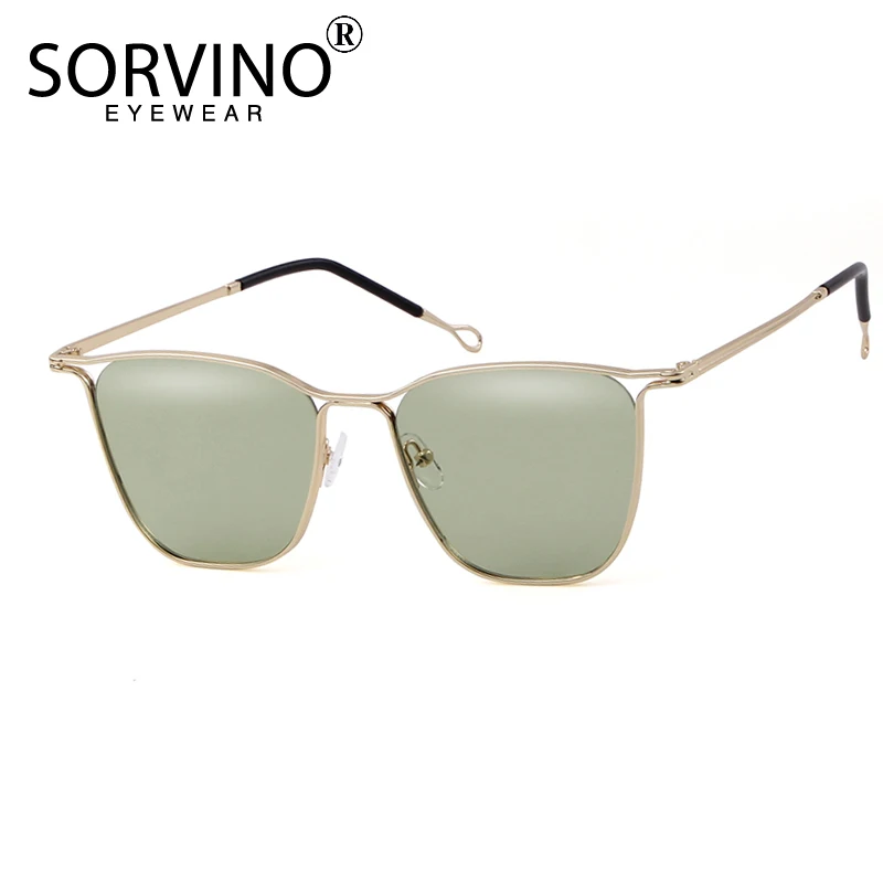 SORVINO ретро очки для женщин квадратные солнцезащитные 90s роскошные брендовые