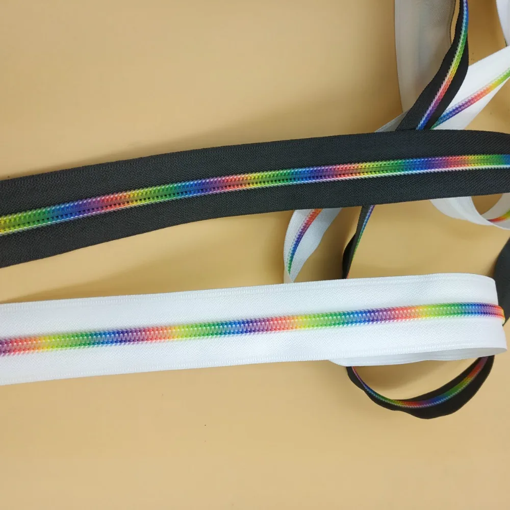 Новинка 5 # цветная модная нейлоновая на молнии закрывающийся конец метров + шт.