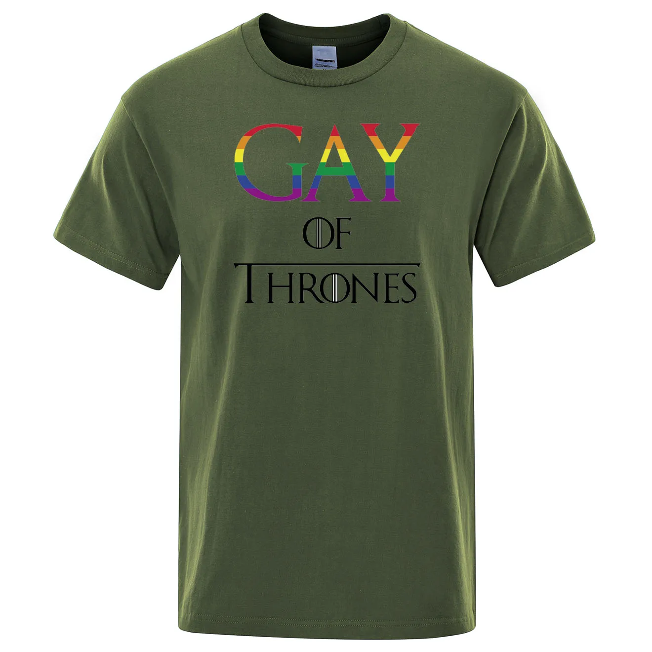 Летние топы 2020 футболка с надписью Gay Pride принтом gay of thrones мужская повседневная
