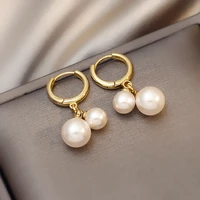 women earrings pearl pendant drop earrings for womens korean fashion jewelry exquisite accessories for wedding party earrings