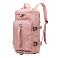 luxury women bucket travel bag multifunction large backpack travelling duffle with shoes pocket waterproof luggage shoulder bags