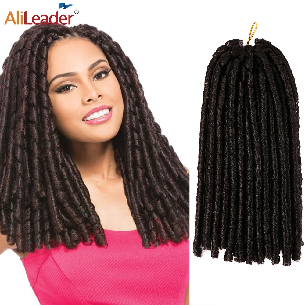 

New Wholesale Dreadlocks Braids Soft Faux Locs Crochet Twist Braids Synthetic 15 Strands/Pack Braiding Hair Extension For Women