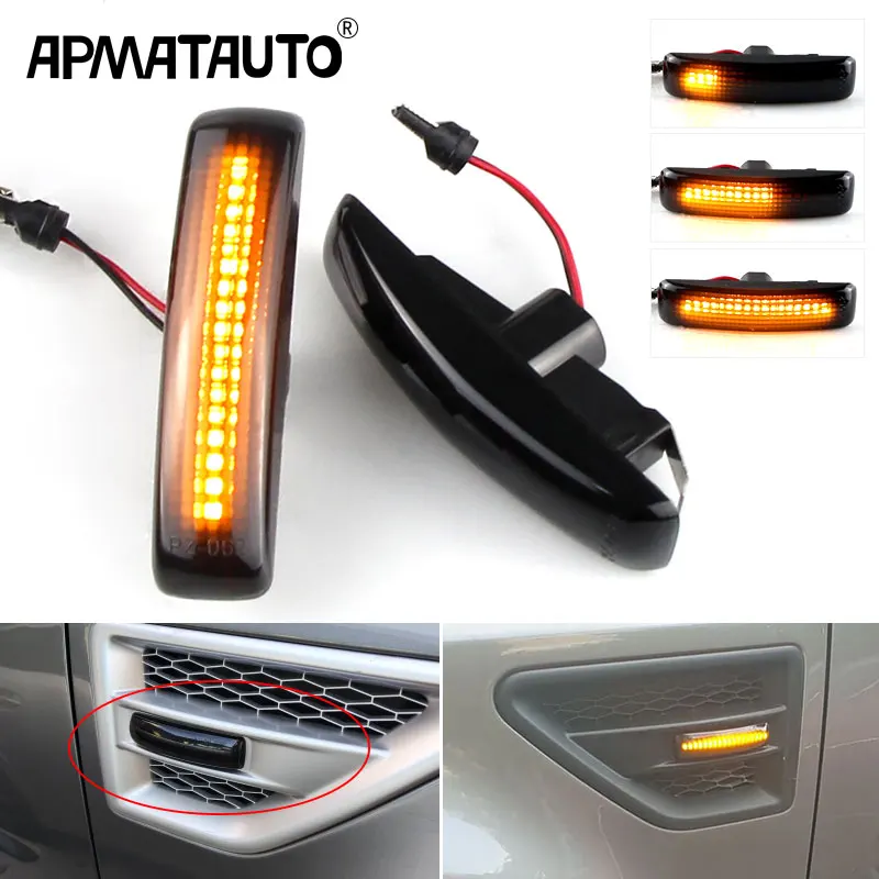 

2x светодиодные боковые габаритные огни, ретранслятор, светильник вой индикатор для Rover Sport L320 Land Rover LR2 Freeland 2 L359 LR3 LR4 Discovery 3/4 L319