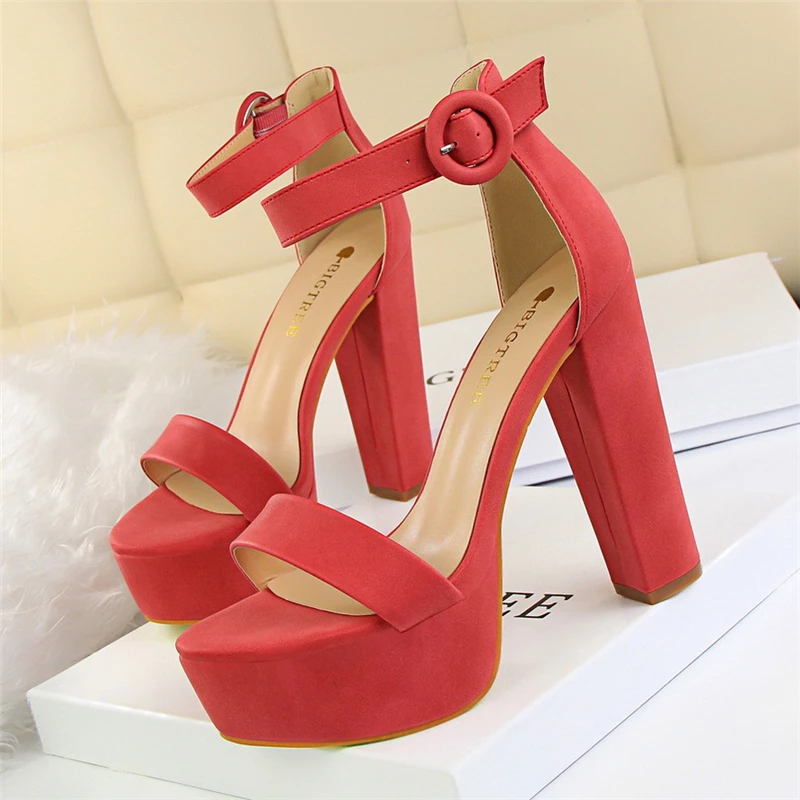 

Platform Sandals Summer Shoes High Heels Sandals Women Mary Jane Shoes Extreme High Heels Platform Heels Leather Sandals Women