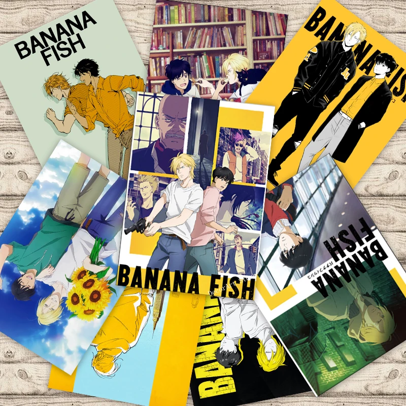 Обувь для косплея Аниме банан рыбы игра живопись на холсте мультфильмы в