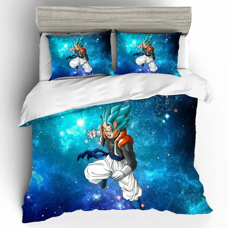 DQ0186 Комплект постельного белья Dragon Ball домашний текстиль 3D King size покрывало роскошный комплект постельного белья для пары постельное белье и комплекты постельного белья постельное белье хлопок - Цвет: DQ0186