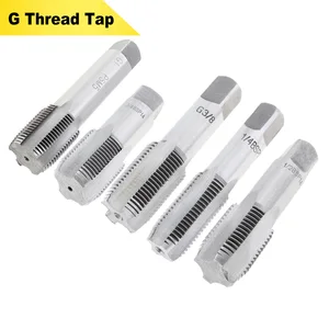 G1 G12 G14 G34 G18 38 резьба Метчик 55 градусов высокоскоростная стальная ударная труба G Метчик ручной Резьбонарезной инструмент Ремонтный станок