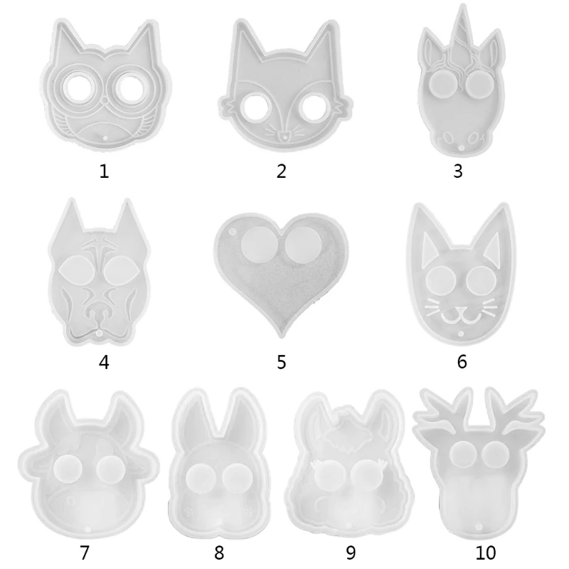 

DIY супер глянцевая самооборона брелок кристалл фотоэлемент силиконовая форма R2LE