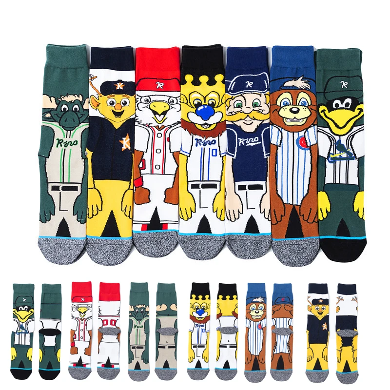 Новинка 2020 чудесные мужские носки в стиле Харадзюку забавные с мультяшным аниме