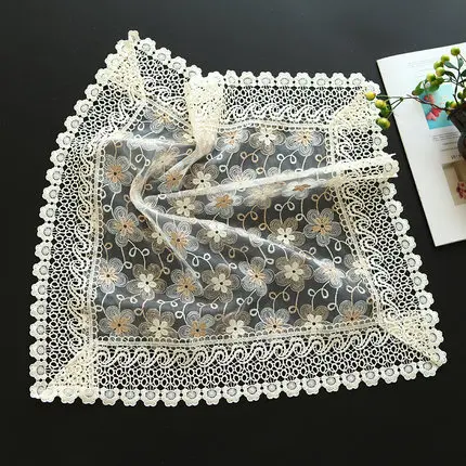 Европейская пасторальная скатерть кружевная вышивка полый прикроватный цветок