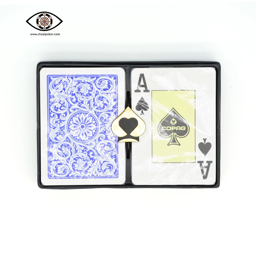 

Anti Cheat Poker for Analyzer PokerSize Jumbo Index 1546 Red Blue Magic Deck Plastic Board Game Copag Marked Playing Cards