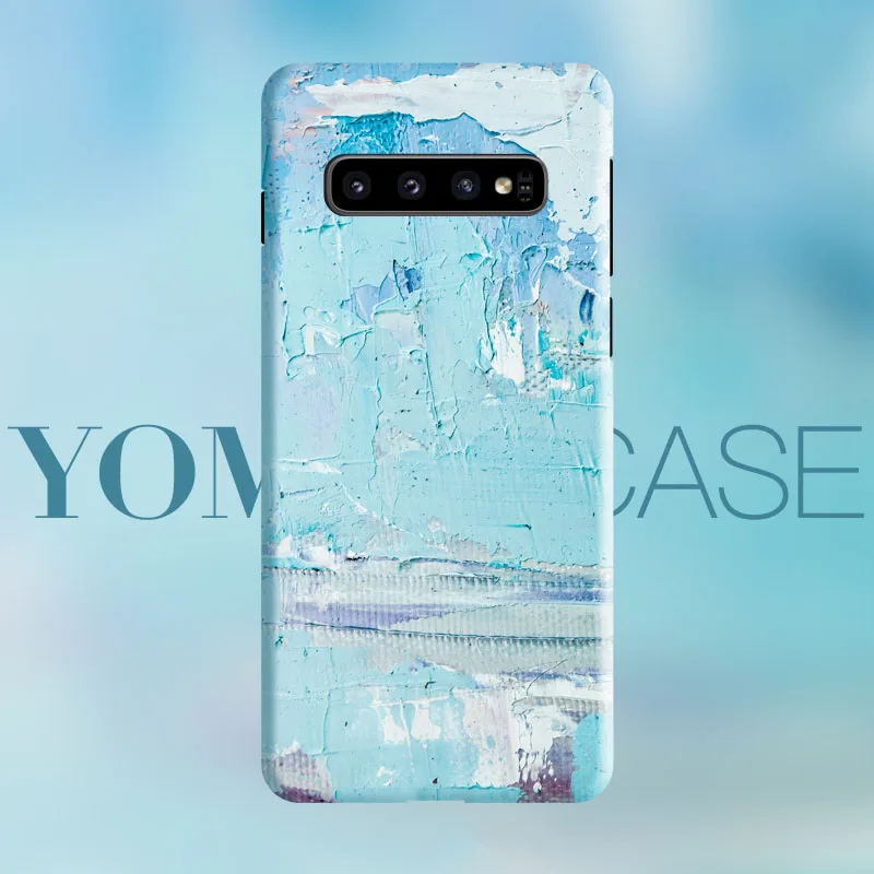 Абстрактный литературный акварельный светло-голубой чехол для Samsung S20 Plus S10 Note 10