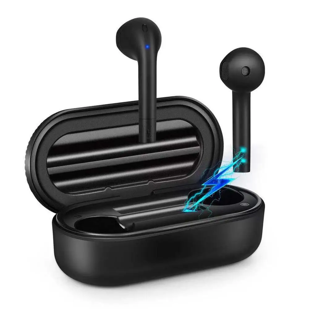 Размер Беспроводной Bluetooth Наушники Hi-Fi Bluetooth 5,0 с 400 мА · ч зарядный Чехол сенсорный Управление голосового помощника