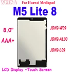 ЖК-дисплей для Huawei Mediapad M5 Lite, 8, 8,0, 2019, JDN2-W09, AAA + M5, JDN2-AL00 дюйма, сенсорный экран, дигитайзер в сборе