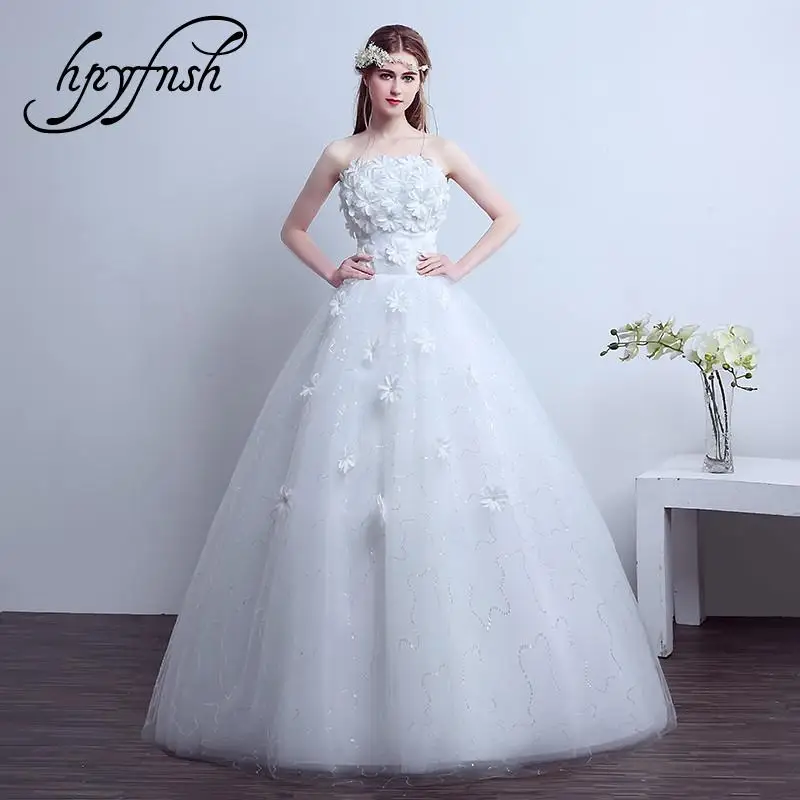 Китайское недорогое свадебное платье в Корейском стиле 2020 без рукавов с