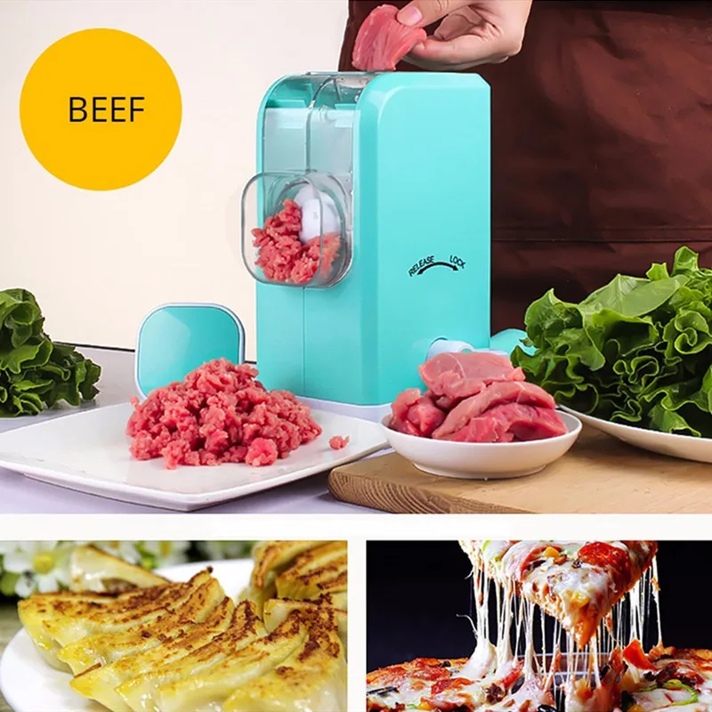 Домашняя ручная мясорубка с 6 креативными лезвиями из нержавеющей стали