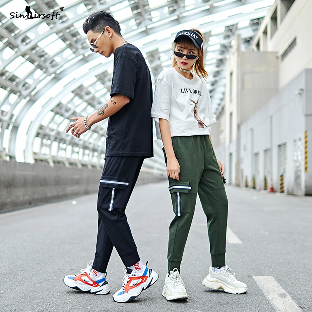 SINAIRSOFT брендовые обтягивающие брюки карго Мужские штаны со шнуровкой на талии