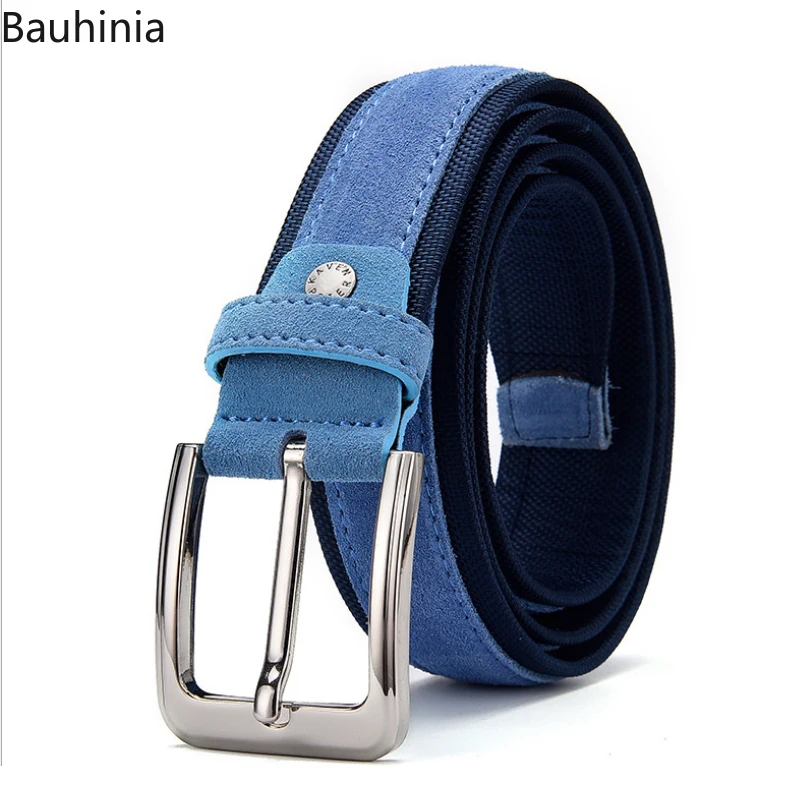 

New Style Men's Korean Version Of Creative Suede Leather Pin Buckle Belt Fashion Classic Trend 3.4cm-3.8cm Optional Belt