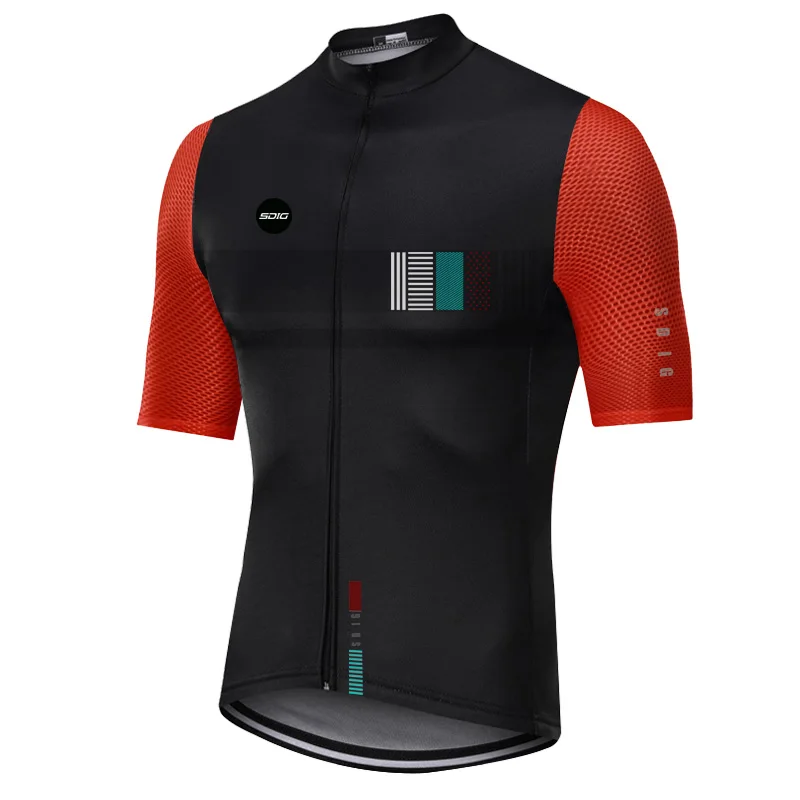 Мужская дышащая футболка с коротким рукавом SDIG велосипедная одежда для
