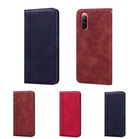 leather cover for sony xperia 10 iii lite case flip wallet book funda for sony xq bt44 xperia10 3 lite case phone etui hoesje