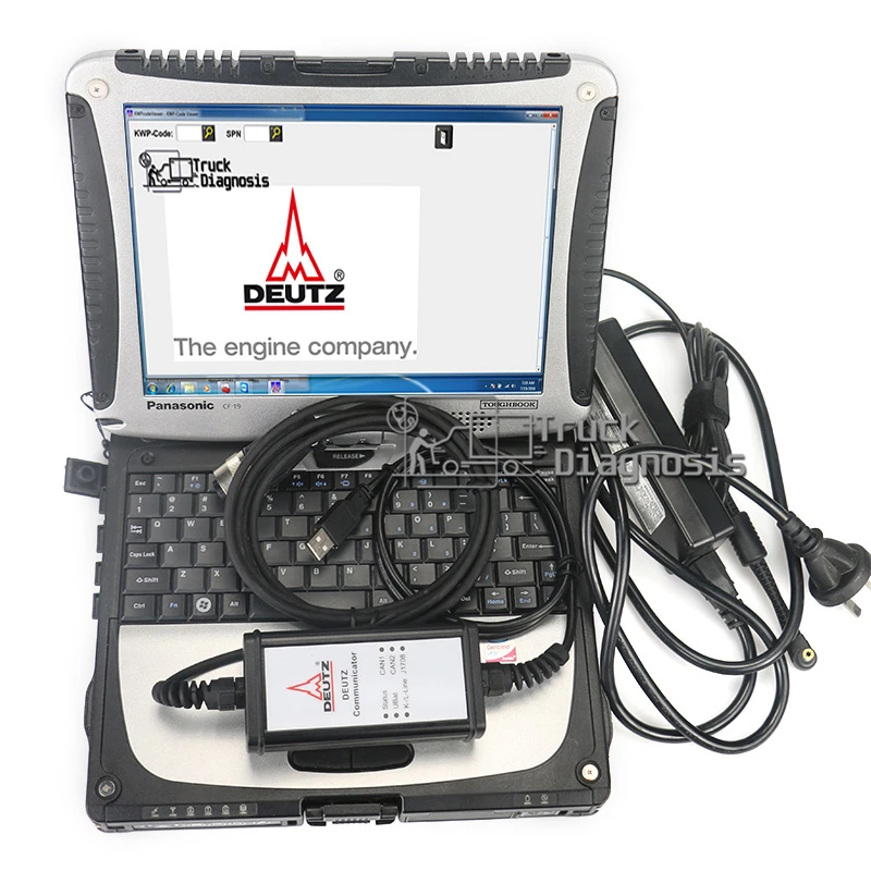 Toughbook CF19 ноутбук для Deutz DeCOM SerDia диагностический комплект DEUTZ коммуникатора|Кабели