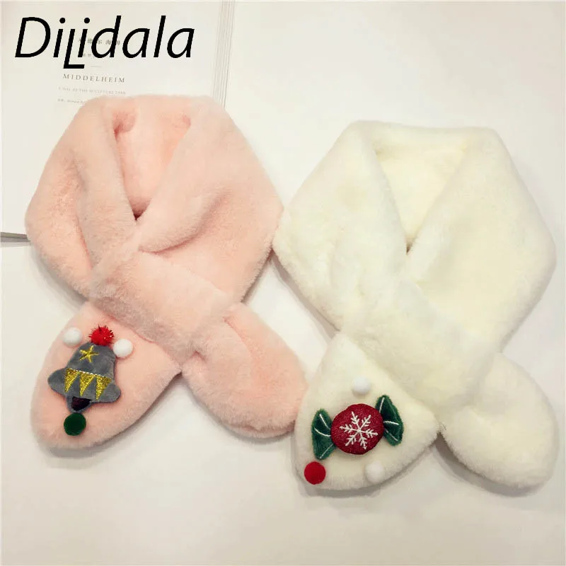 Dilidala/Новинка 2019 года Рождественский плюшевый детский шарф с кроликом из