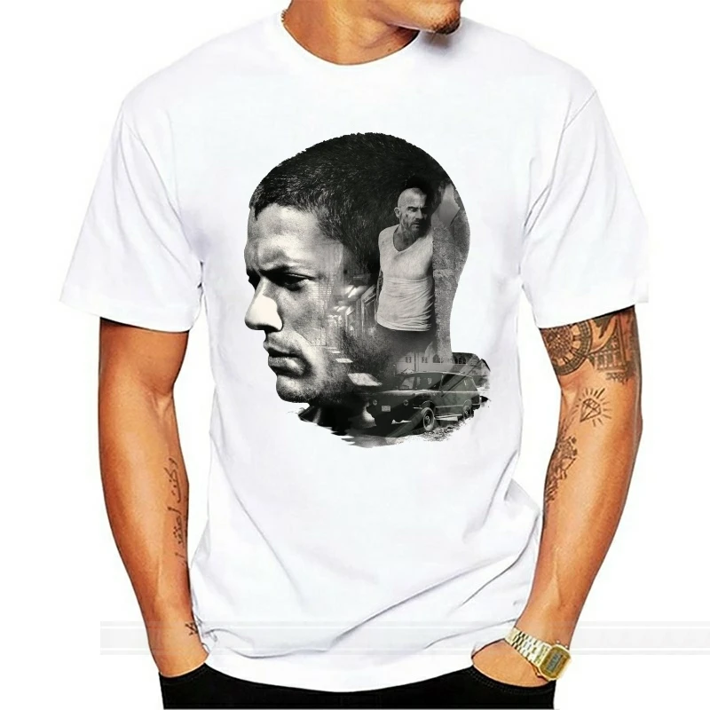 Футболка мужская с принтом побег из тюрьмы смешная тенниска модная майка