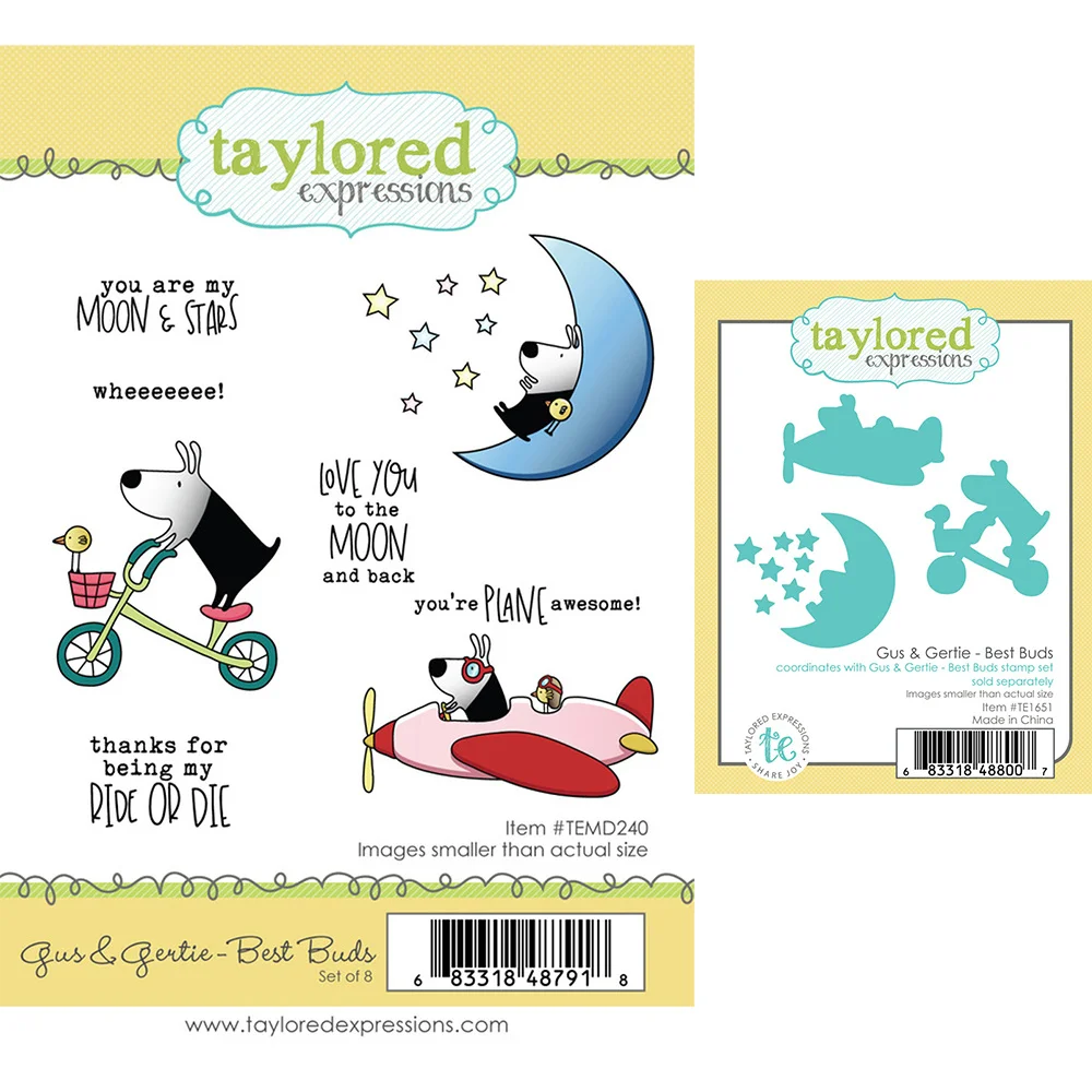 

2022 New Valentine's Gus & Gertie Metal Cutting Dies Diy Gift Card Scrapbook Paper Craft Knife Mould Blade Punch Reusable Stamps