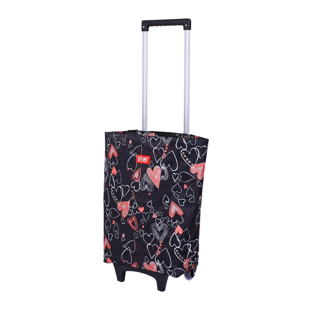 

Folding Shopping Trolley with 4 Wheels Bag Cart Large and Lightweight Utility Trolley Diagonal Package