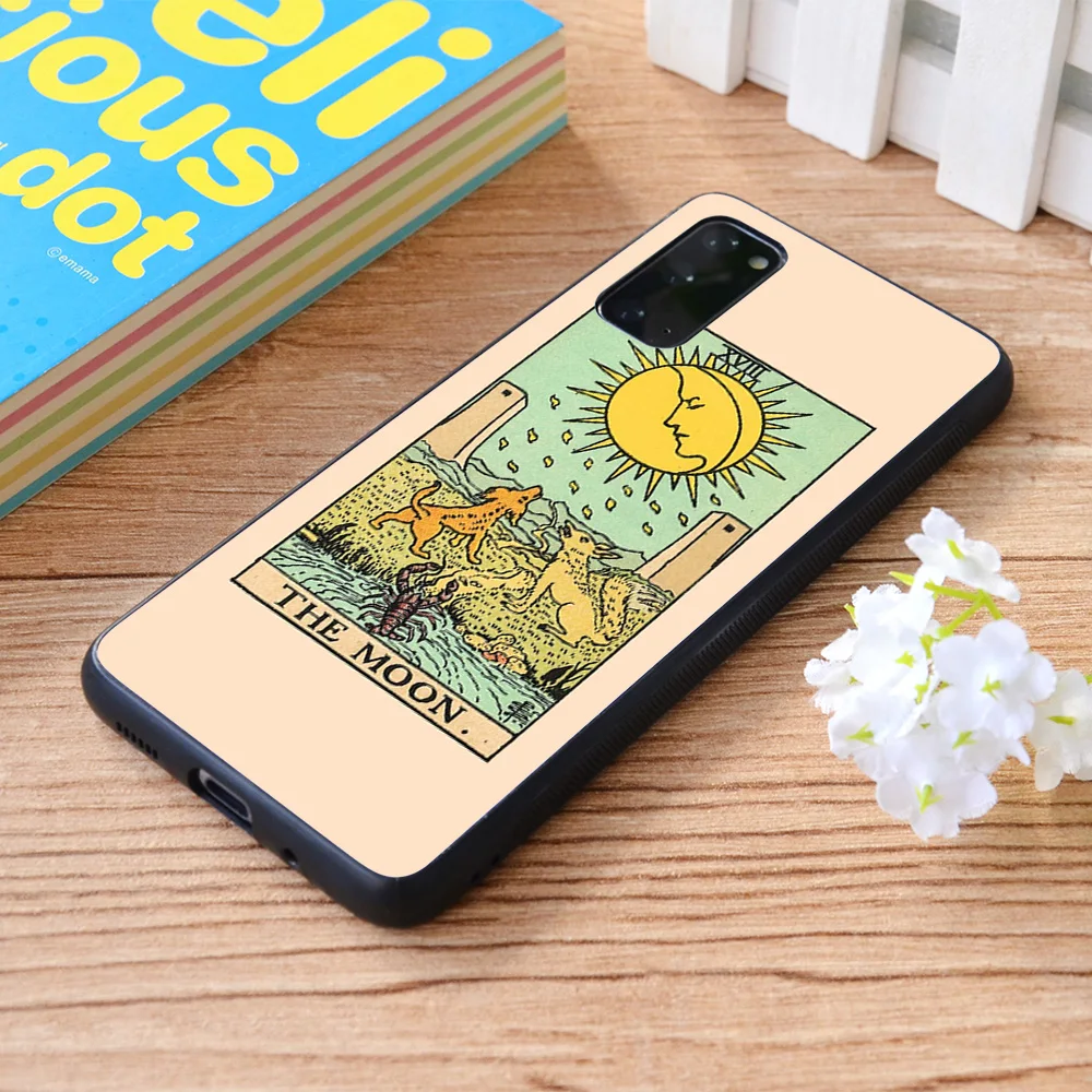 

For Samsung Galaxy Tarot Card - The Moon Soft TPU border Samsung Galaxy Case