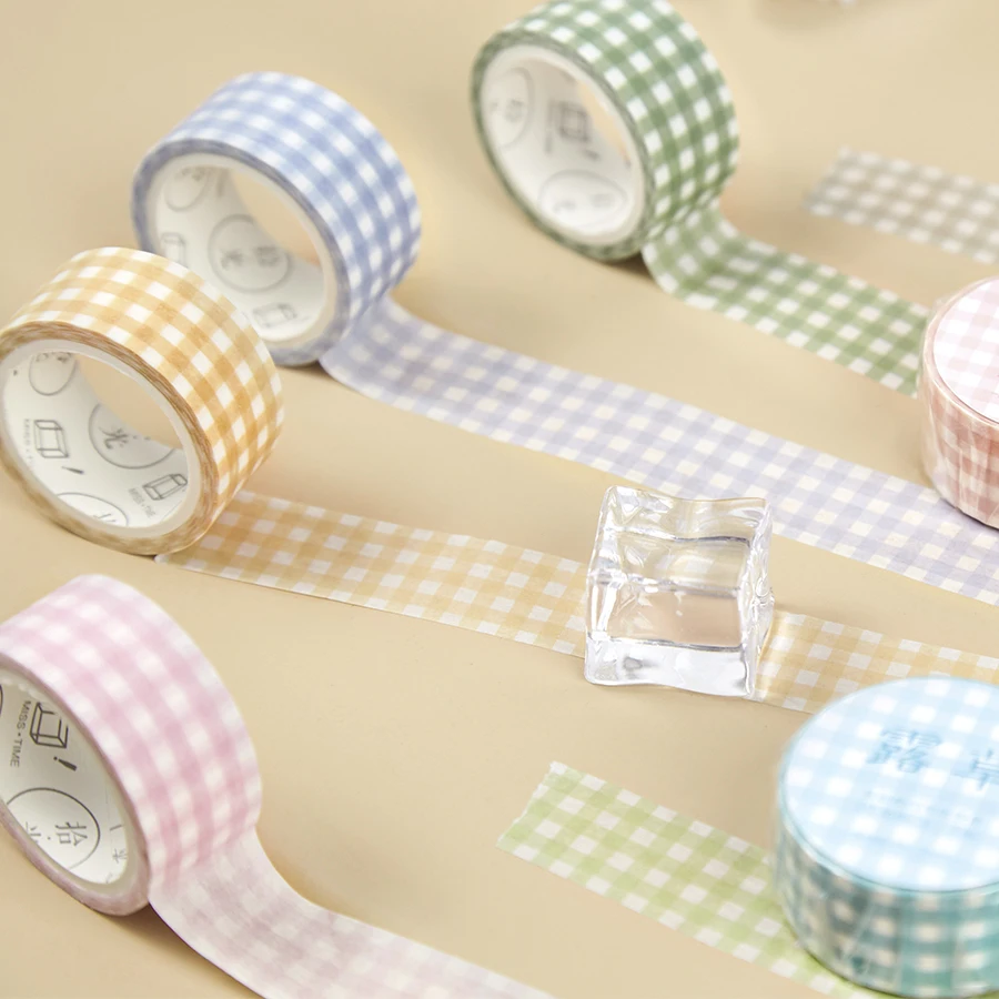 

Basic grid series Washi Masking Tape Simple Creative Scrapbooking Stationary School Supplies Decoration
