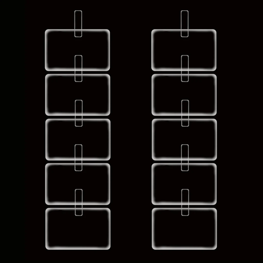 

10pcs Clear Mobile Phone Strap Lanyard Card Gasket Replacement Detachable Adjustable Necklace Clip Snap Cord Rope Patch