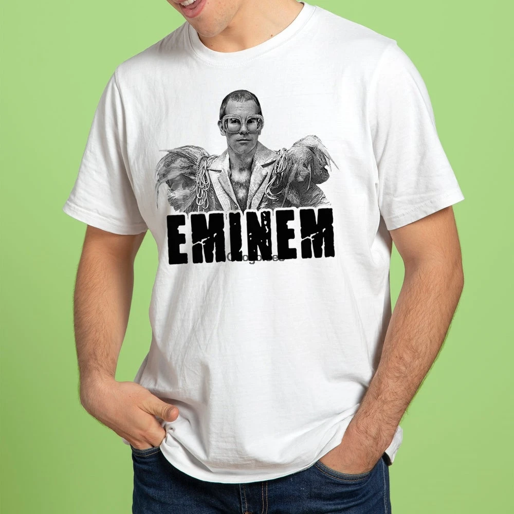 Смешная футболка eminem забавная Элтона Джона смешная с рисунком музыканта - купить