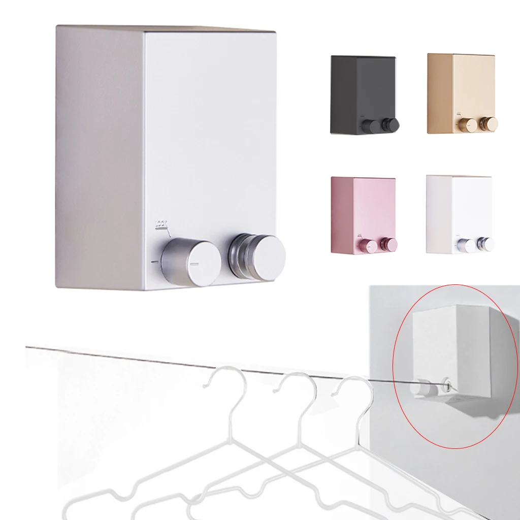 

Выдвижная вешалка для сушки белья, регулируемая настенная сушилка для одежды, для дома и улицы, балкона, ванной комнаты