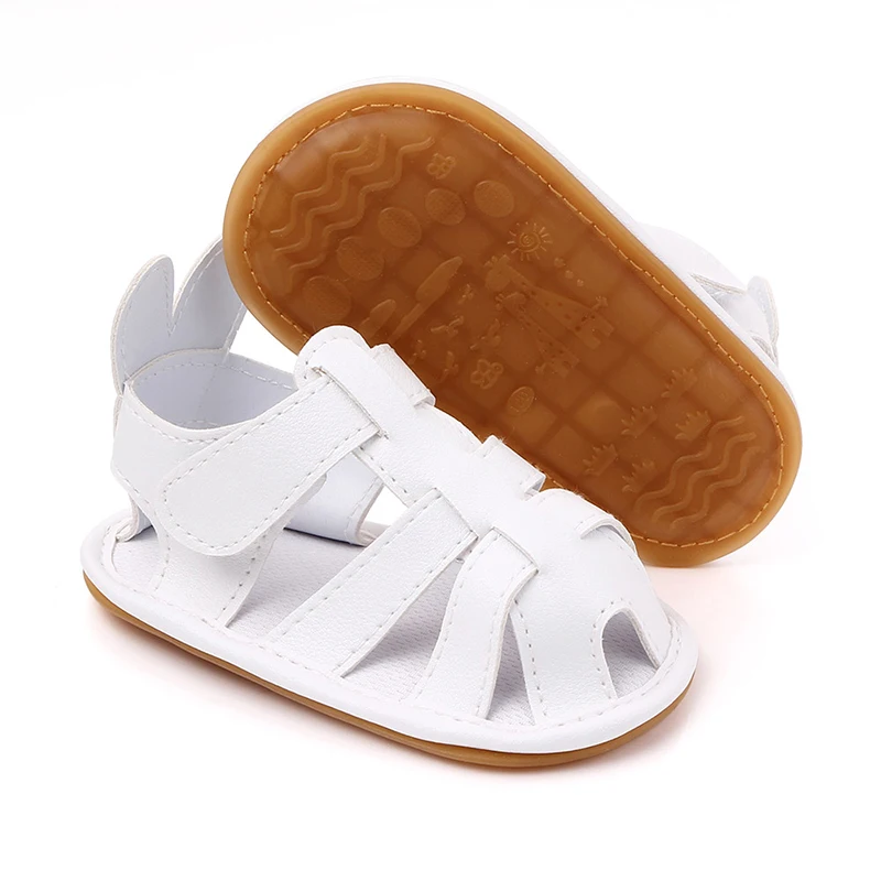 

Hollow Baby Boy Sandals Breathable Summer Toddler Soft Sole Anti-Slip Shoes Baby Boy Sandals PU Shoes for 0-18M