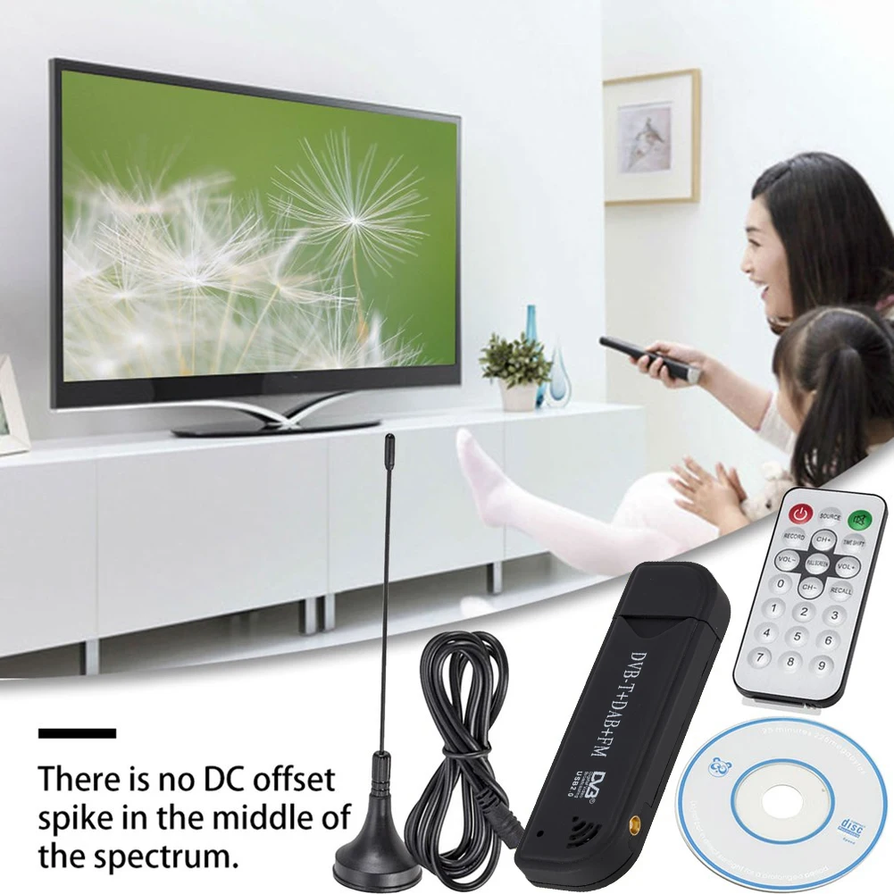 FM USB 2.0 Stick Digital TV Antenna Receiver DVB-T DAB Video Broadcasting Tuner for Household TV Watching Accessories