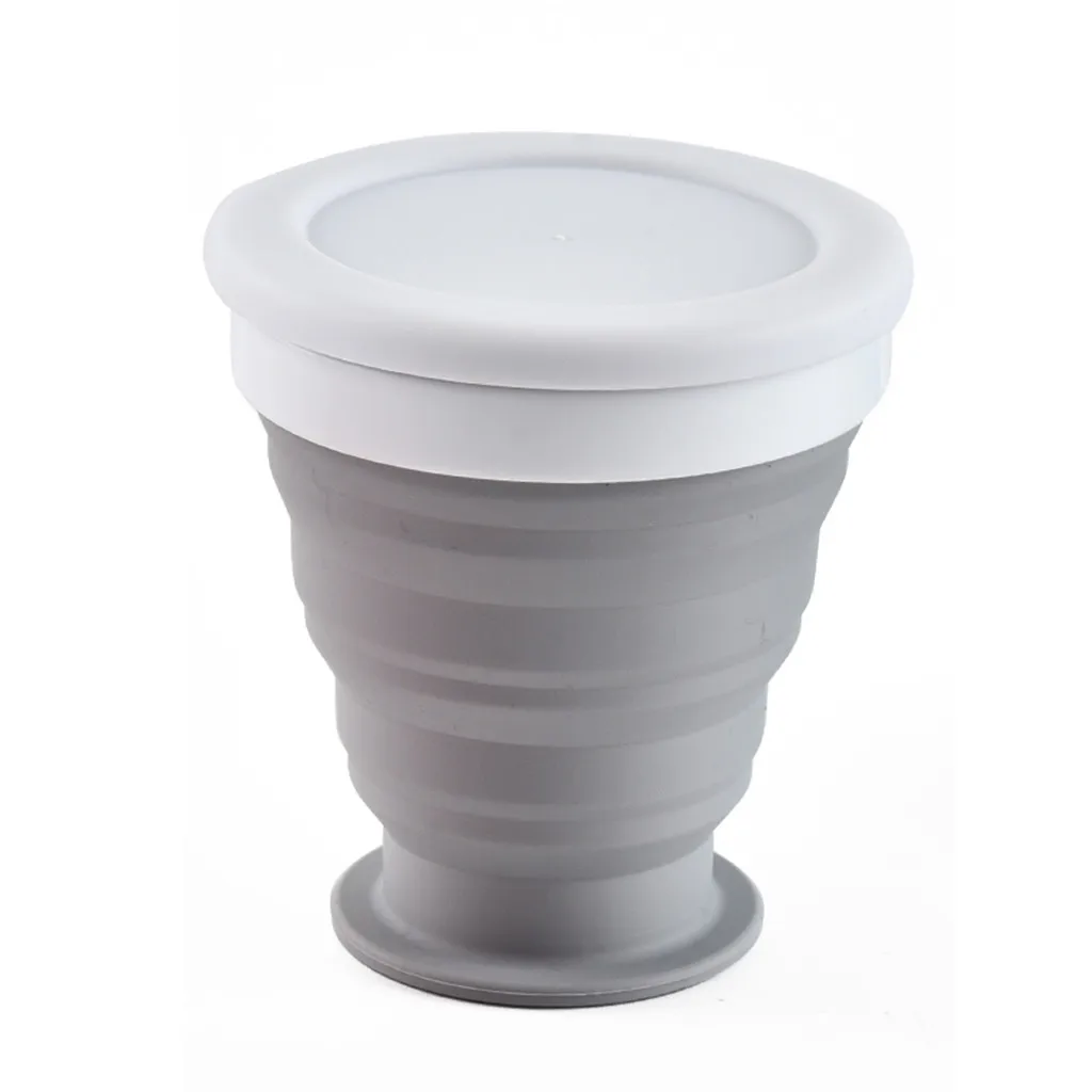 Складная чашка портативная силиконовая телескопическая Питьевая бутылка