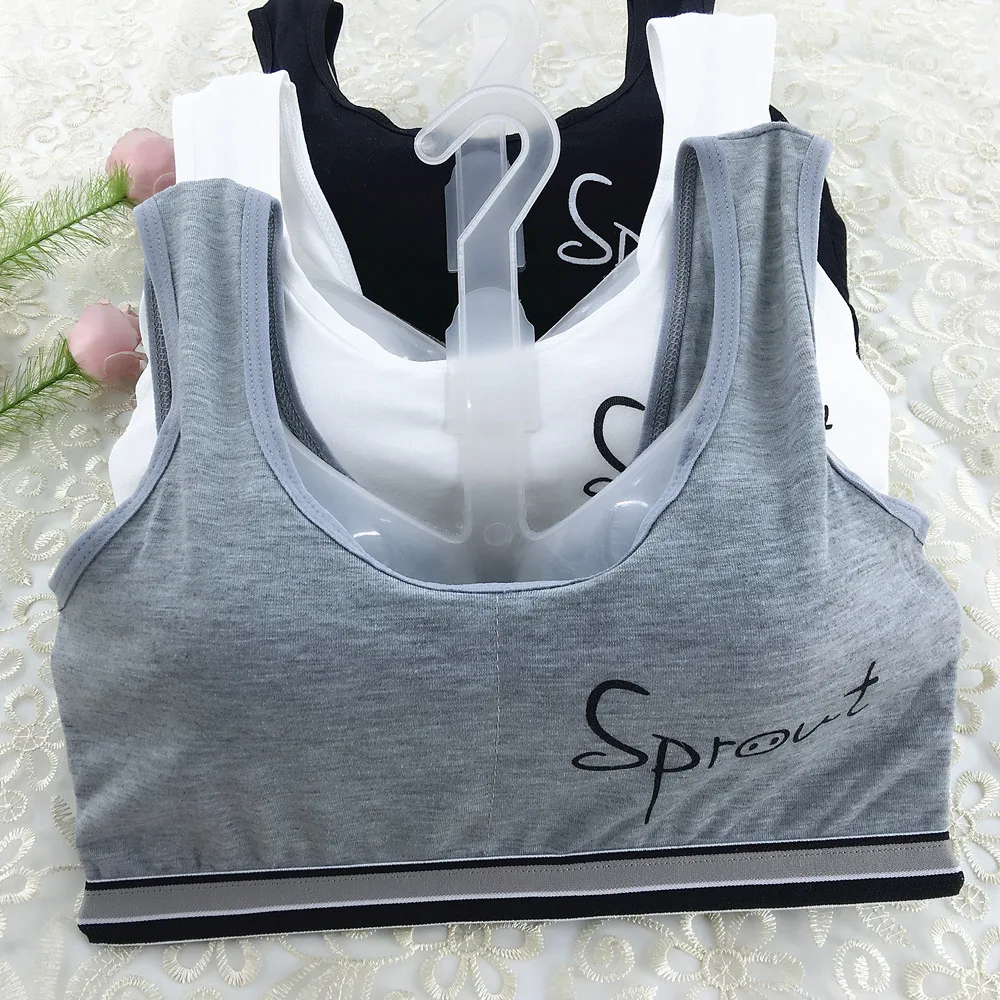 Бюстгальтер хлопковый с широкими бретелями и принтом для девочек | Детская