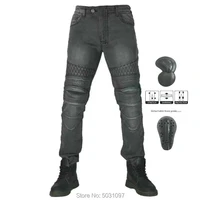 loong biker motorcycle riding pants fashion motobiker protective slim jeans locomotive knight casual trousers dark gray