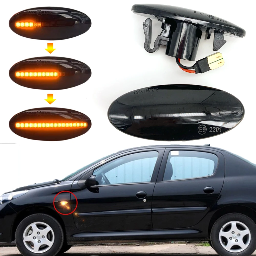 

For Benz for Juke for Micra For Nissan Qashqai j10 for Tiida for X-Trail for March Led Dynamic Side Marker Turn Signal Light