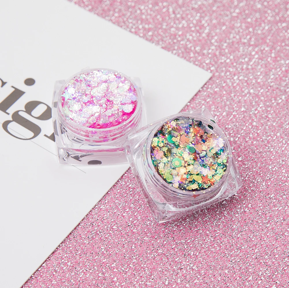 Голографическая гелевая паста с блестками для лица и глаз блестящая вспышка 26